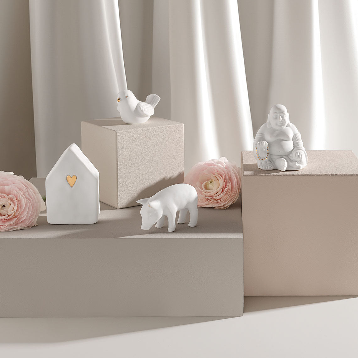 Figura em porcelana Pássaro