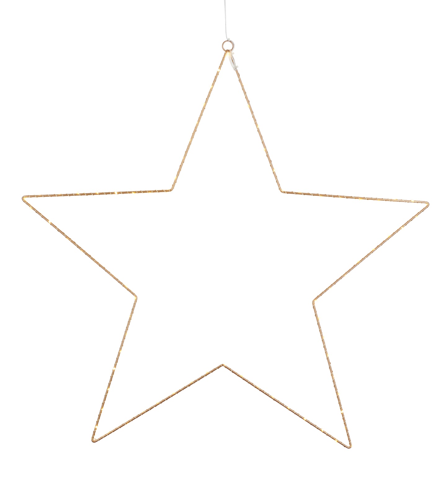 Estrela dourada, 70cm, 80 leds 'LIVA'