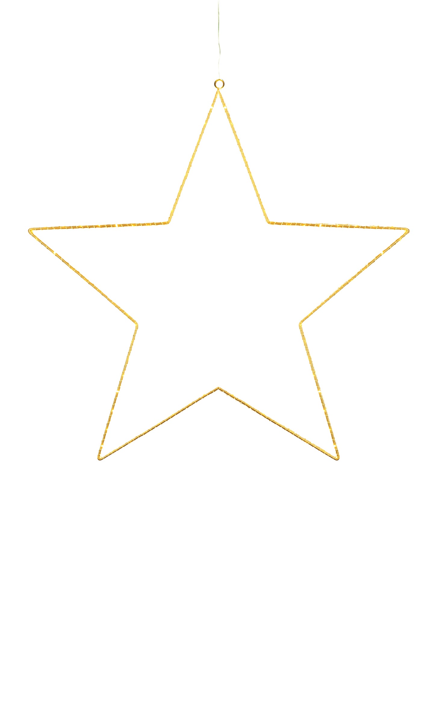 Estrela dourada, 70cm, 80 leds 'LIVA'