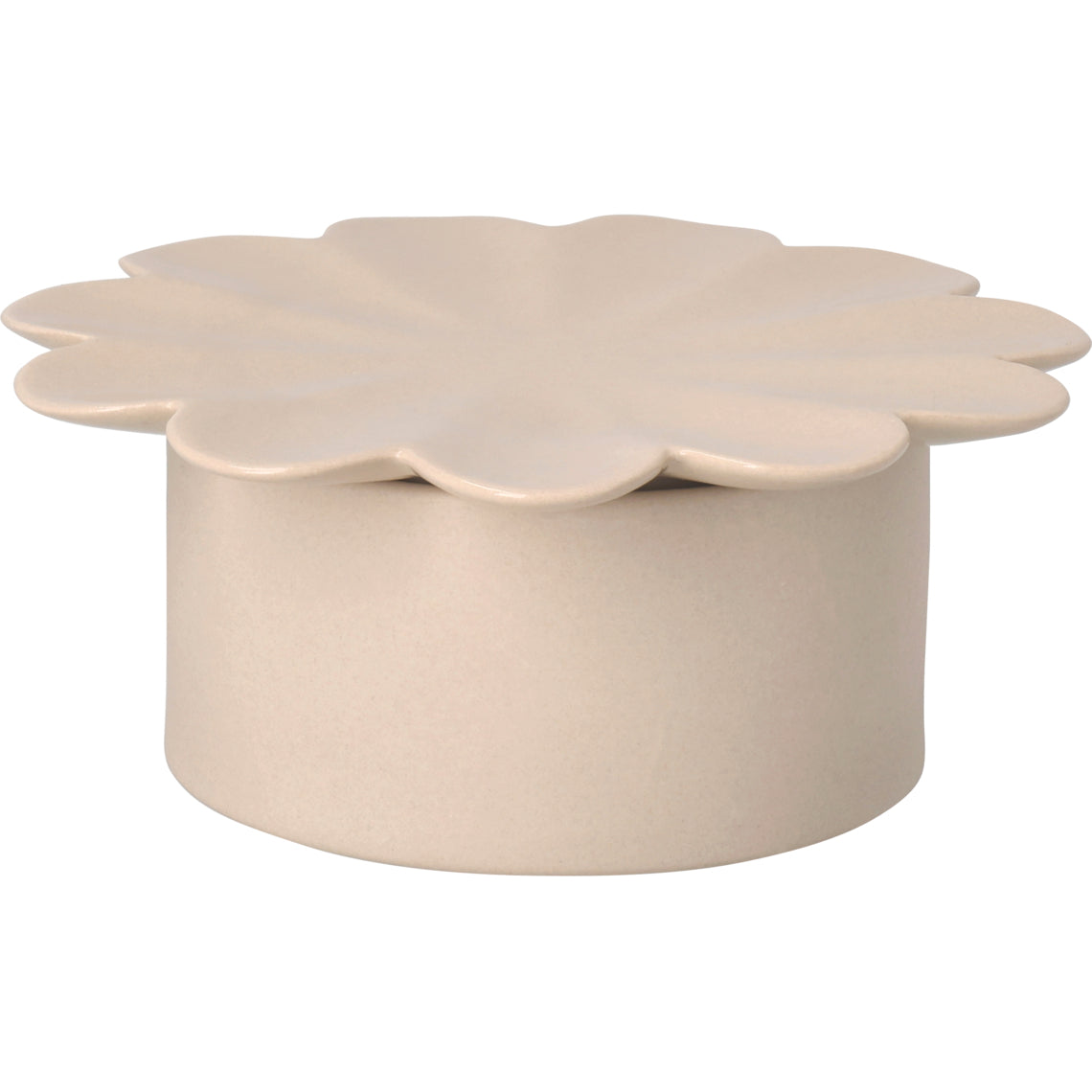 Taça flor bege