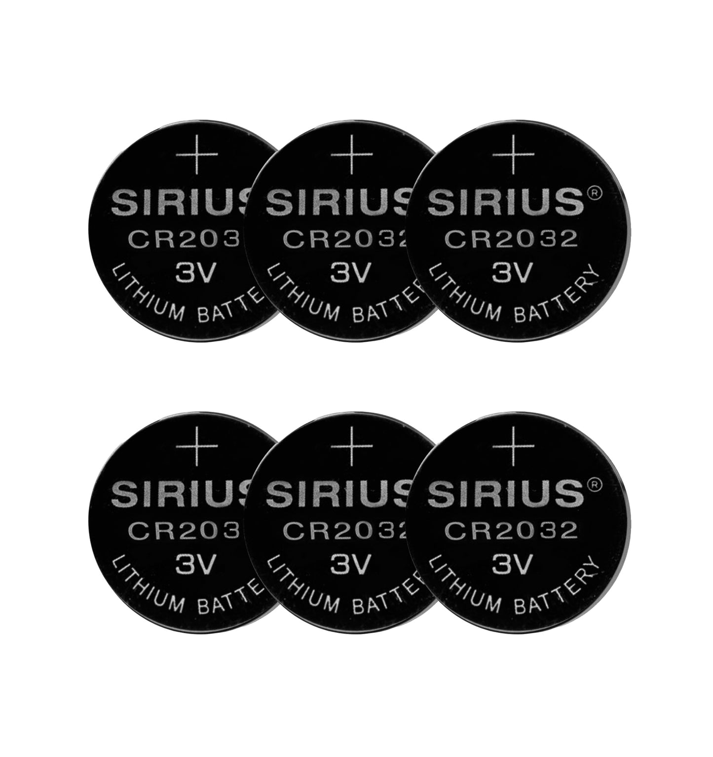 Conjunto de 6 pilhas CR2032 DecoPower