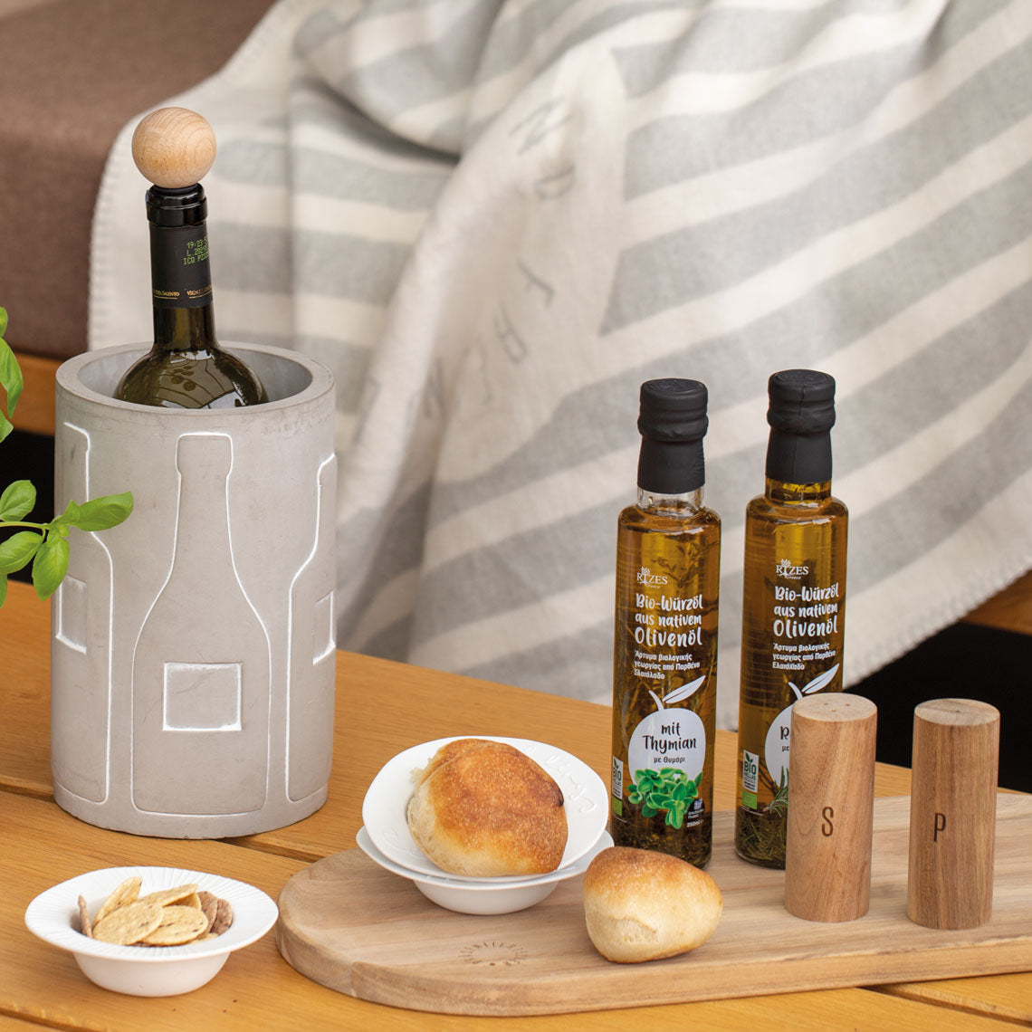 Saleiro e Pimenteiro em madeira