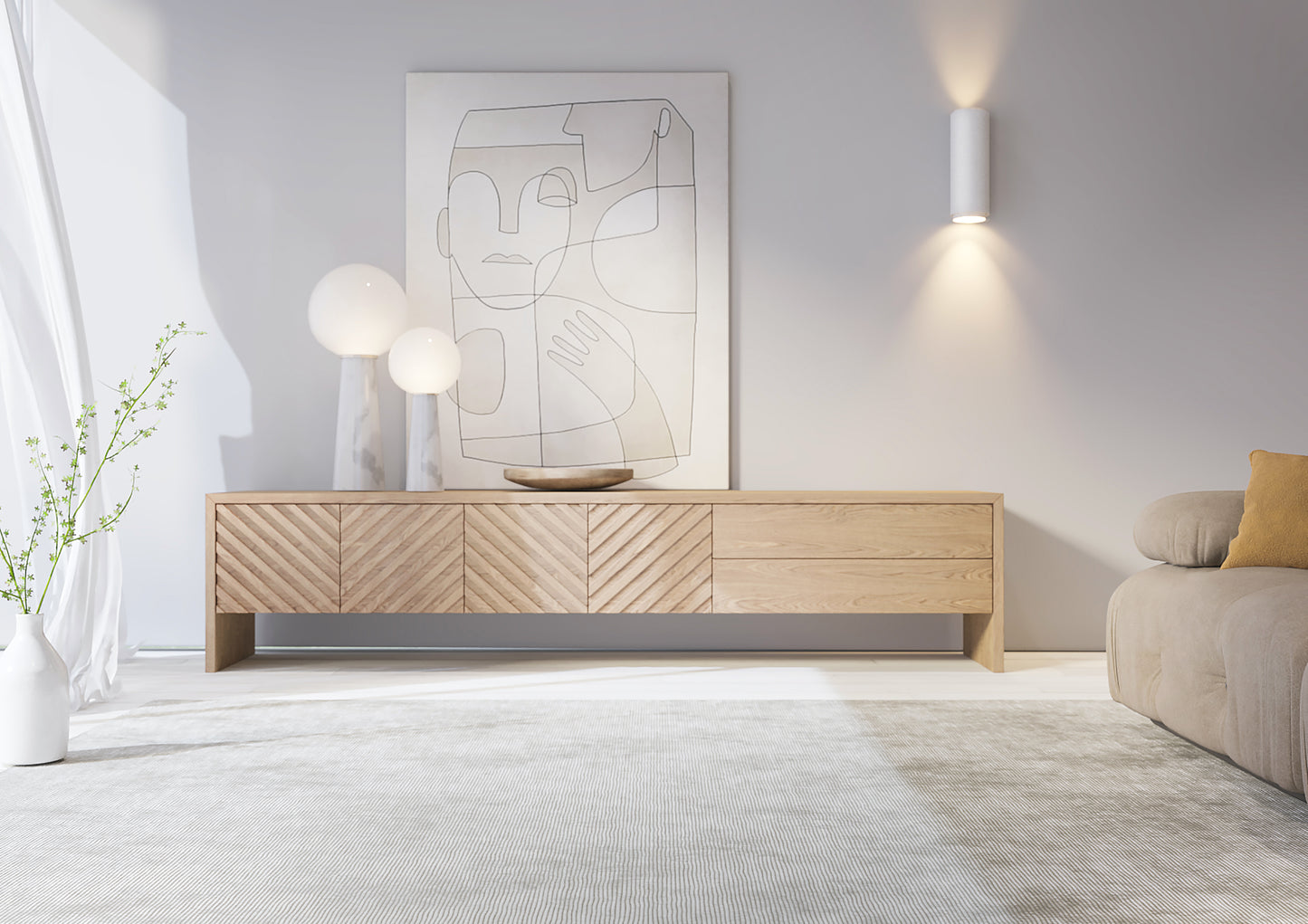 Móvel tv FADO (4 portas e 2 gavetas)