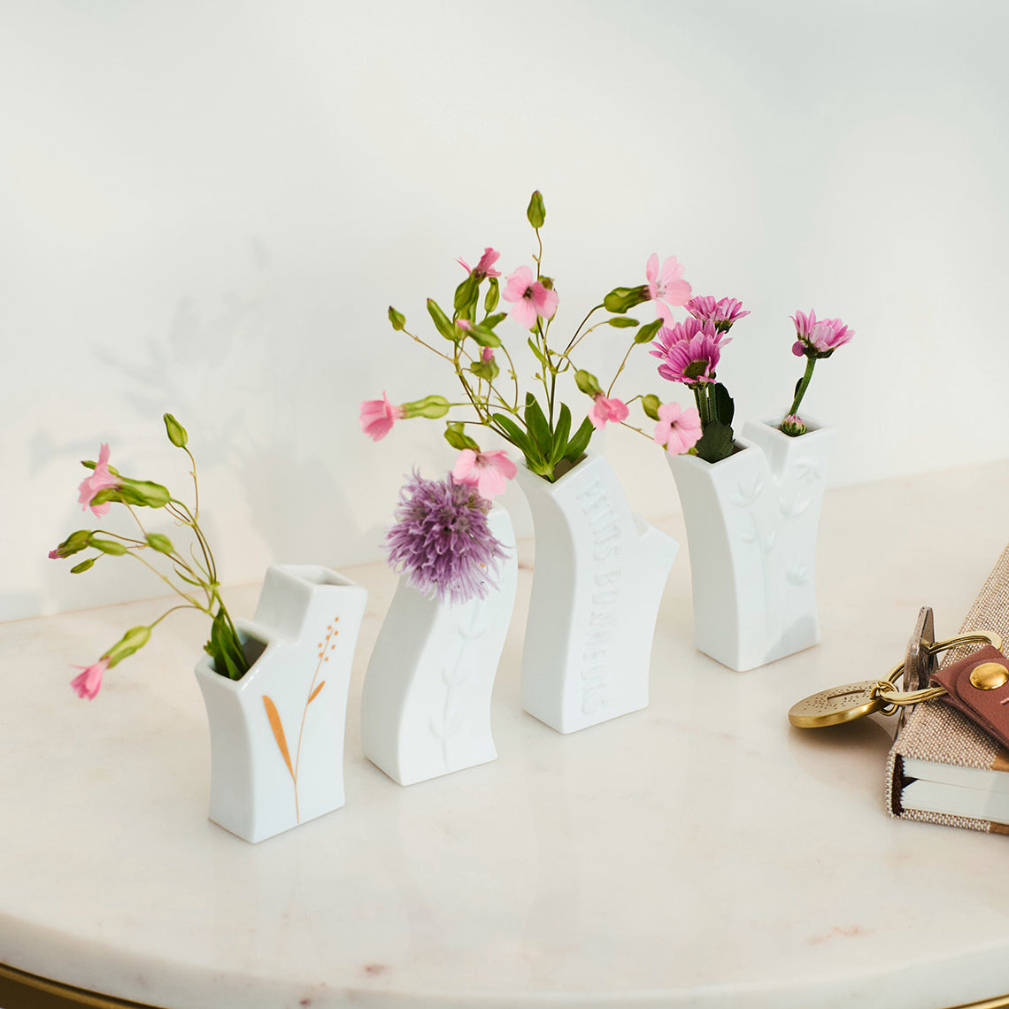 Conjunto de 4 mini jarras "Petits Bonheurs"