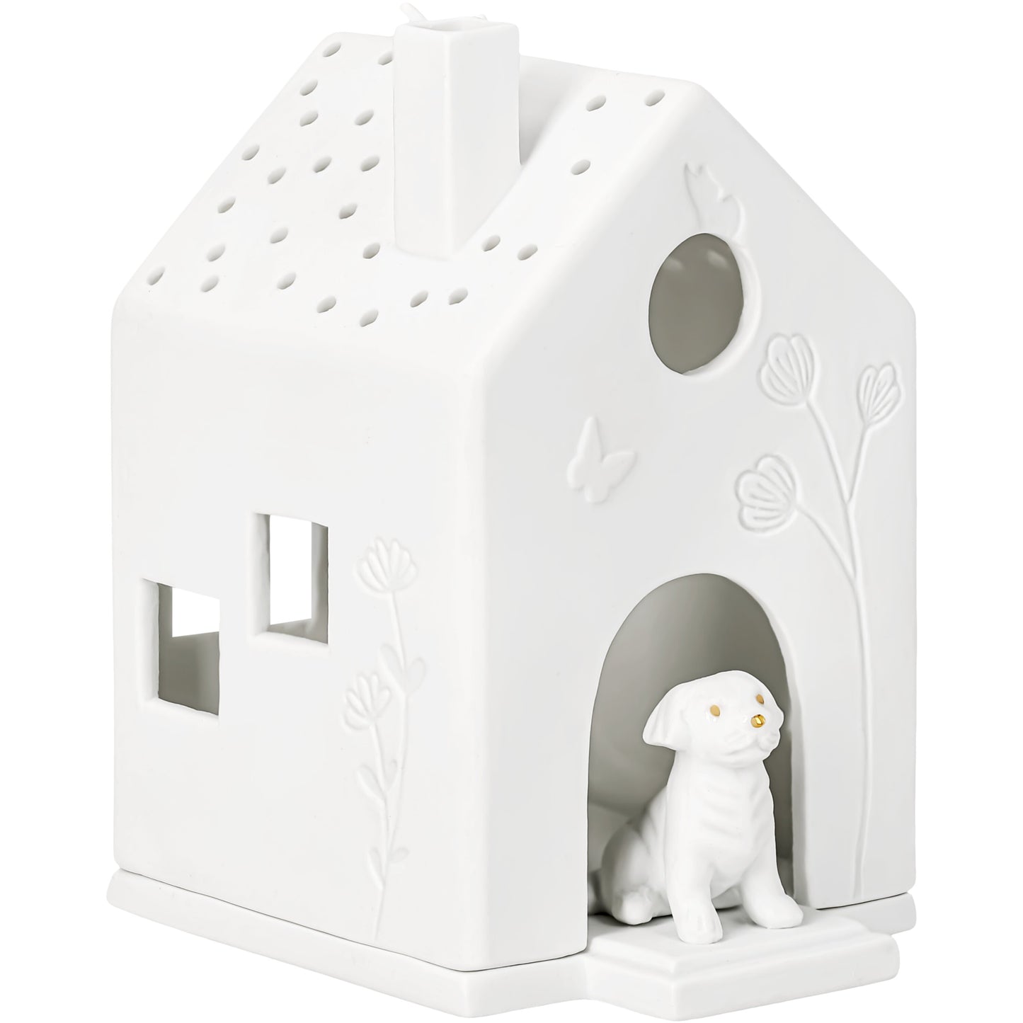 Casa de luz | Cão e borboletas