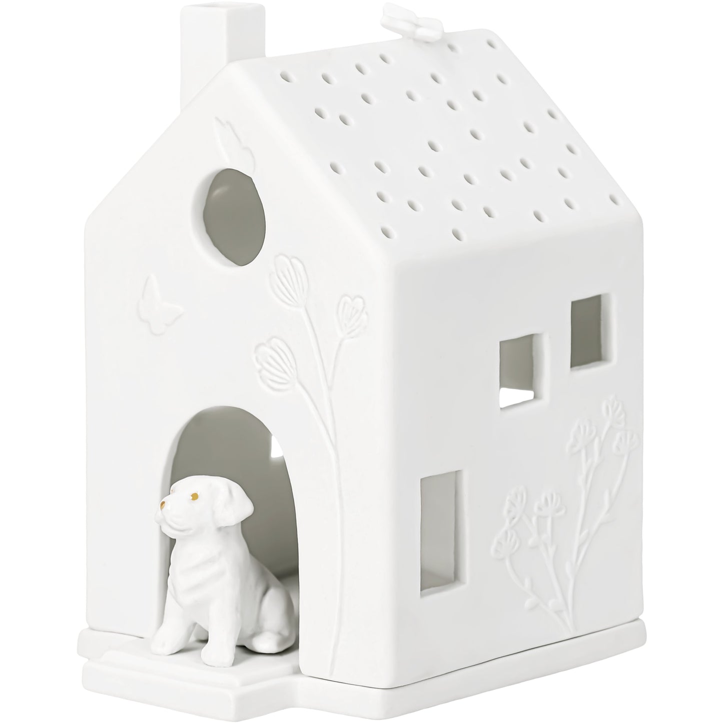 Casa de luz | Cão e borboletas