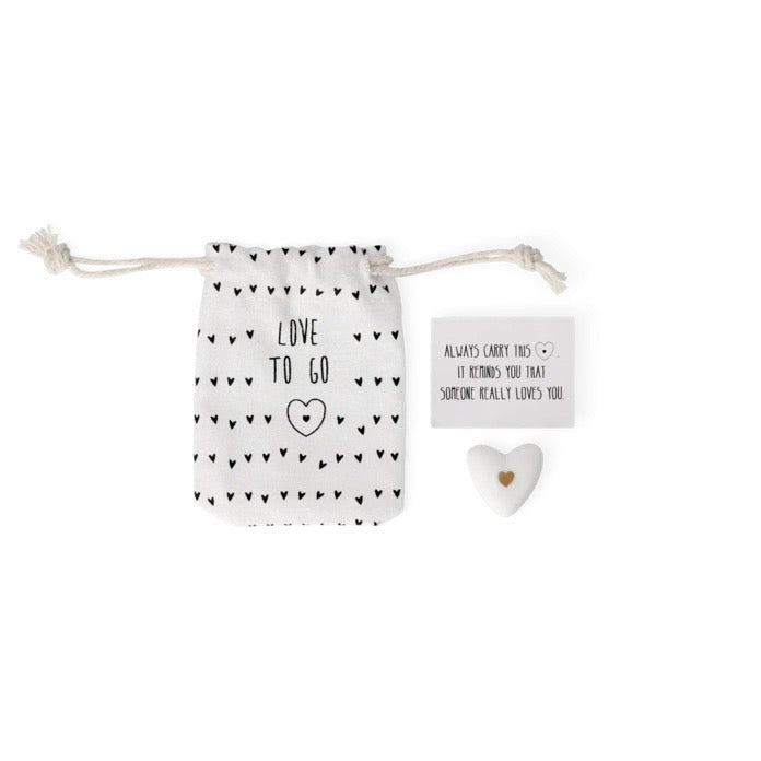 Companheiro de bolso "Love to go" | Coração