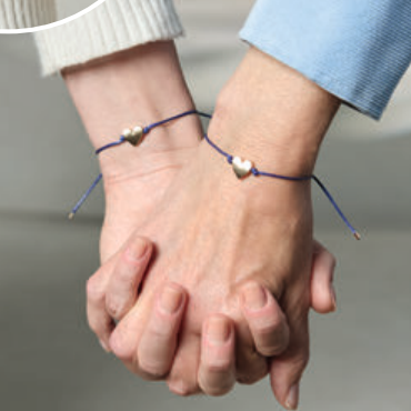 Perfect Match | 2 pulseiras com coração