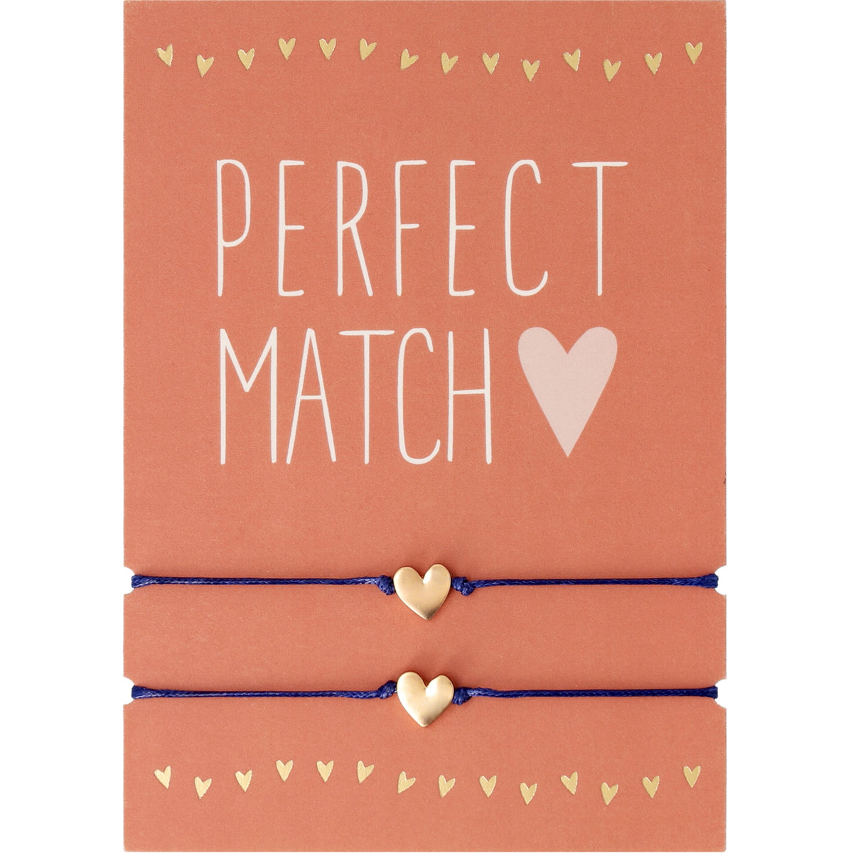 Perfect Match | 2 pulseiras com coração