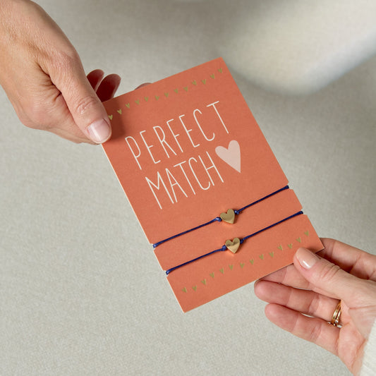Perfect Match | 2 pulseiras com coração