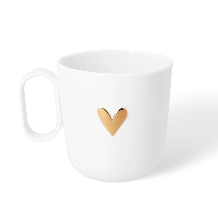 Caneca coração dourado | DAD