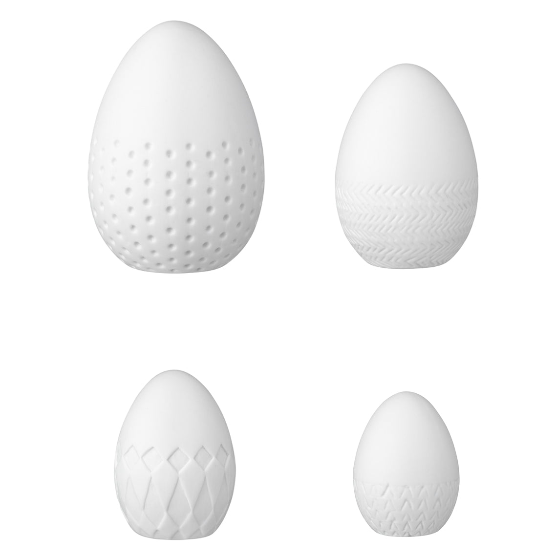 PÁSCOA | Conjunto de 4 ovos em porcelana