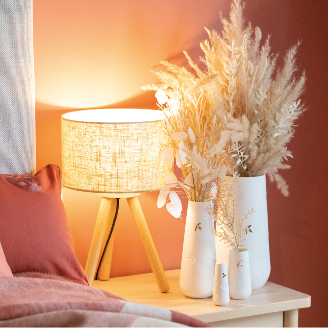 Jarra média c/ pormenor folha d’ouro