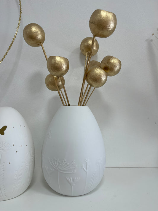 “Flores” em madeira | dourado