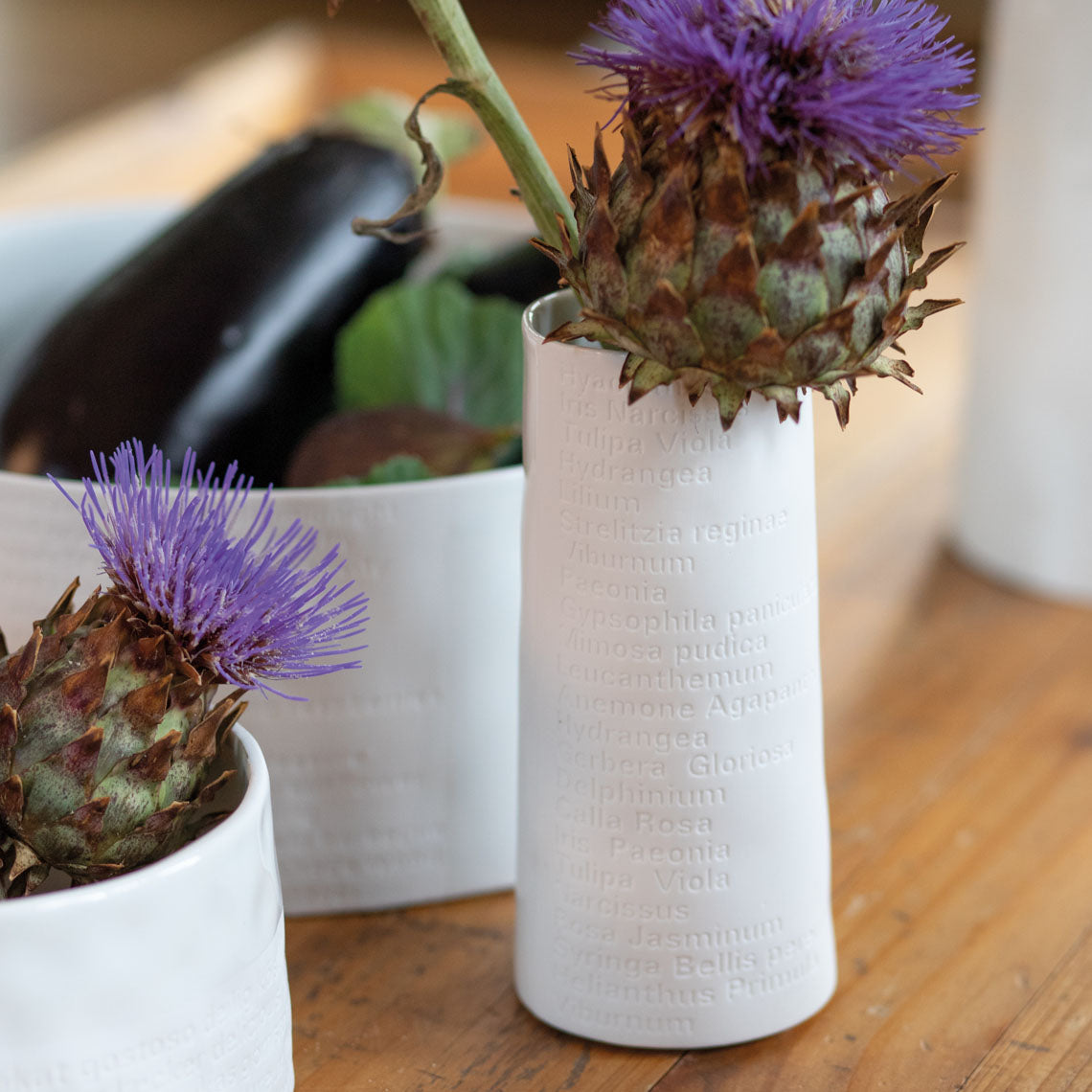 Jarra larga/pequena "Poesia de quarto"