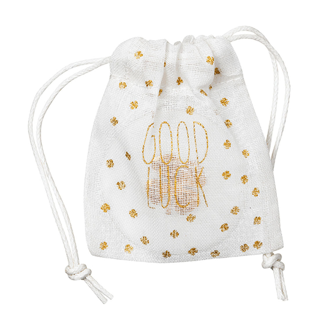 Moeda da sorte "Good Luck"- Trevo dourado