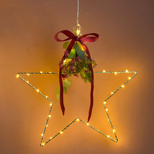 Estrela dourada, 30 cm, 40 leds 'LIVA'