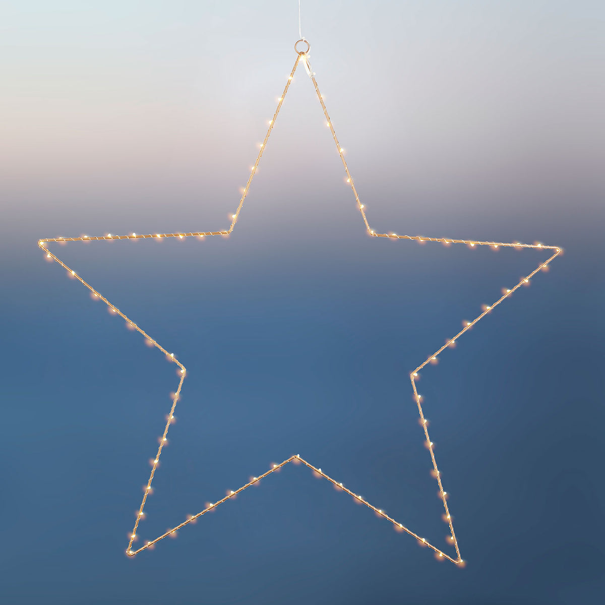 Estrela dourada, 70cm, 80 leds 'LIVA'