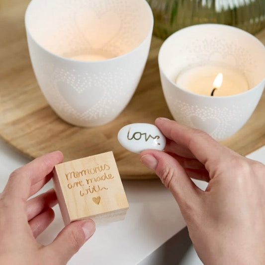 Caixa da sorte Memories are made with |  LOVE