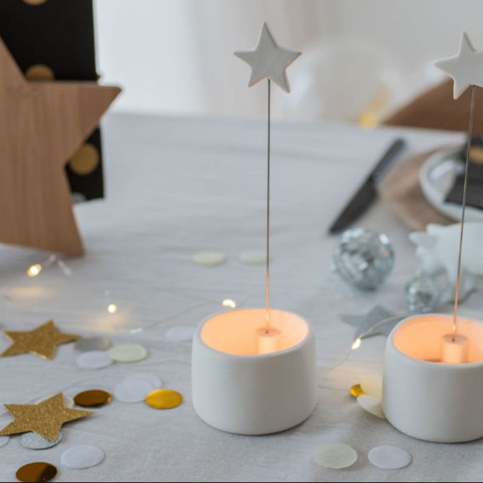 Copo para vela | Estrelinha