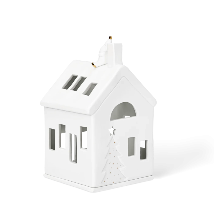 Casa de luz | Pai Natal sentado à espera do Rodolfo