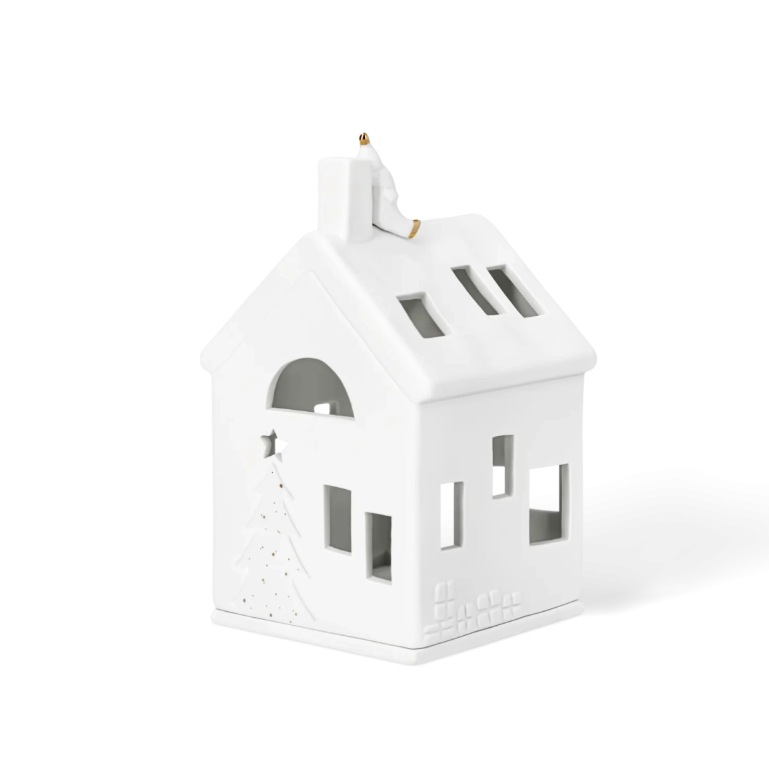 Casa de luz | Pai Natal sentado à espera do Rodolfo