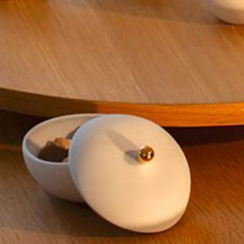 Taçinha com tampa | Céu estrelado bolinha dourada