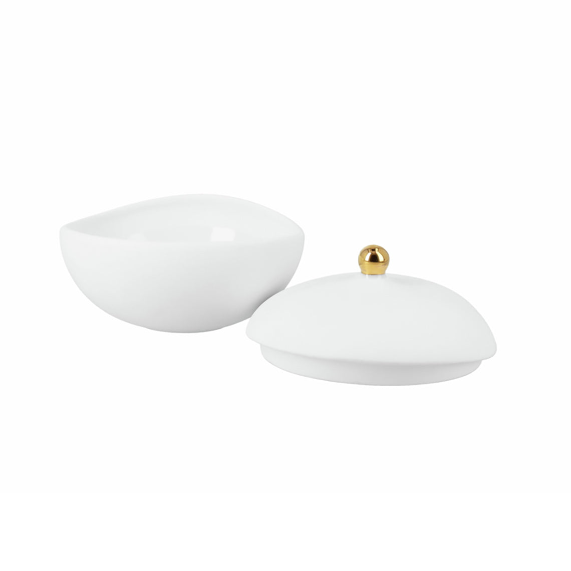 Taçinha com tampa | Céu estrelado bolinha dourada