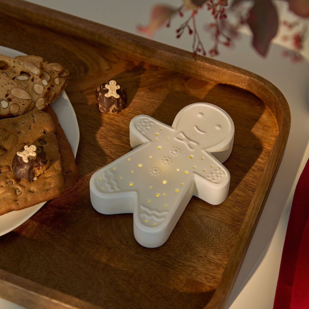 Candeeiro led | Boneco de gengibre