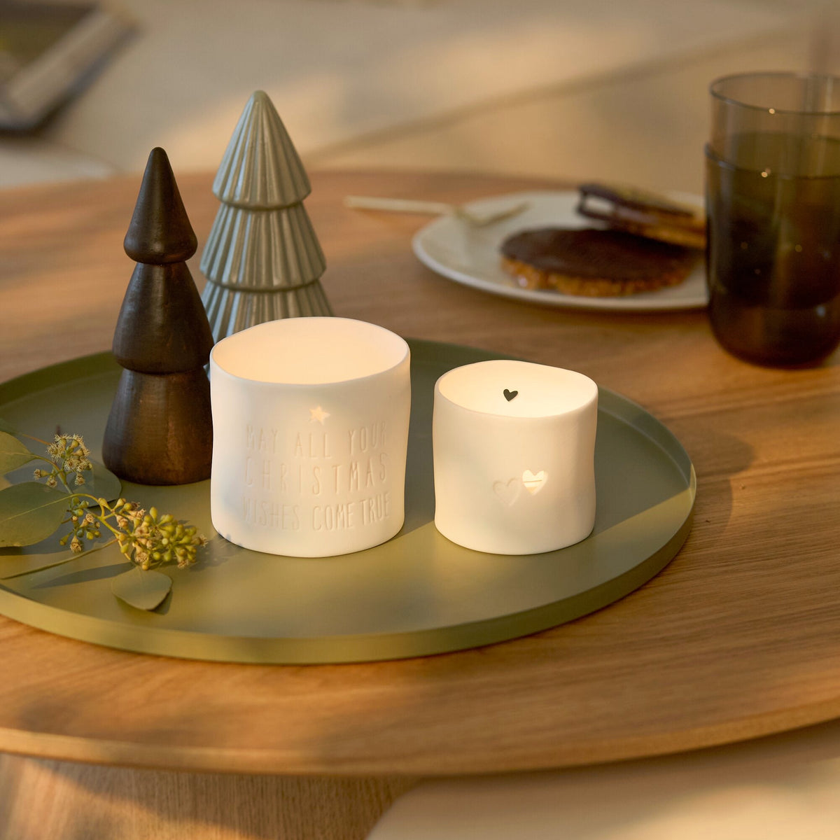 Copo para vela | May all your Christmas wishes come true