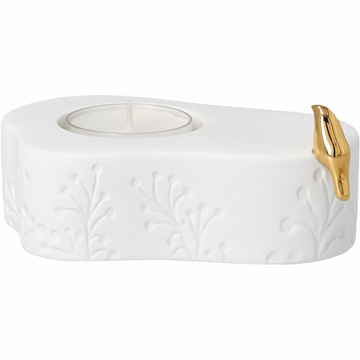 Magia de Inverno | Porta velas pássaro dourado