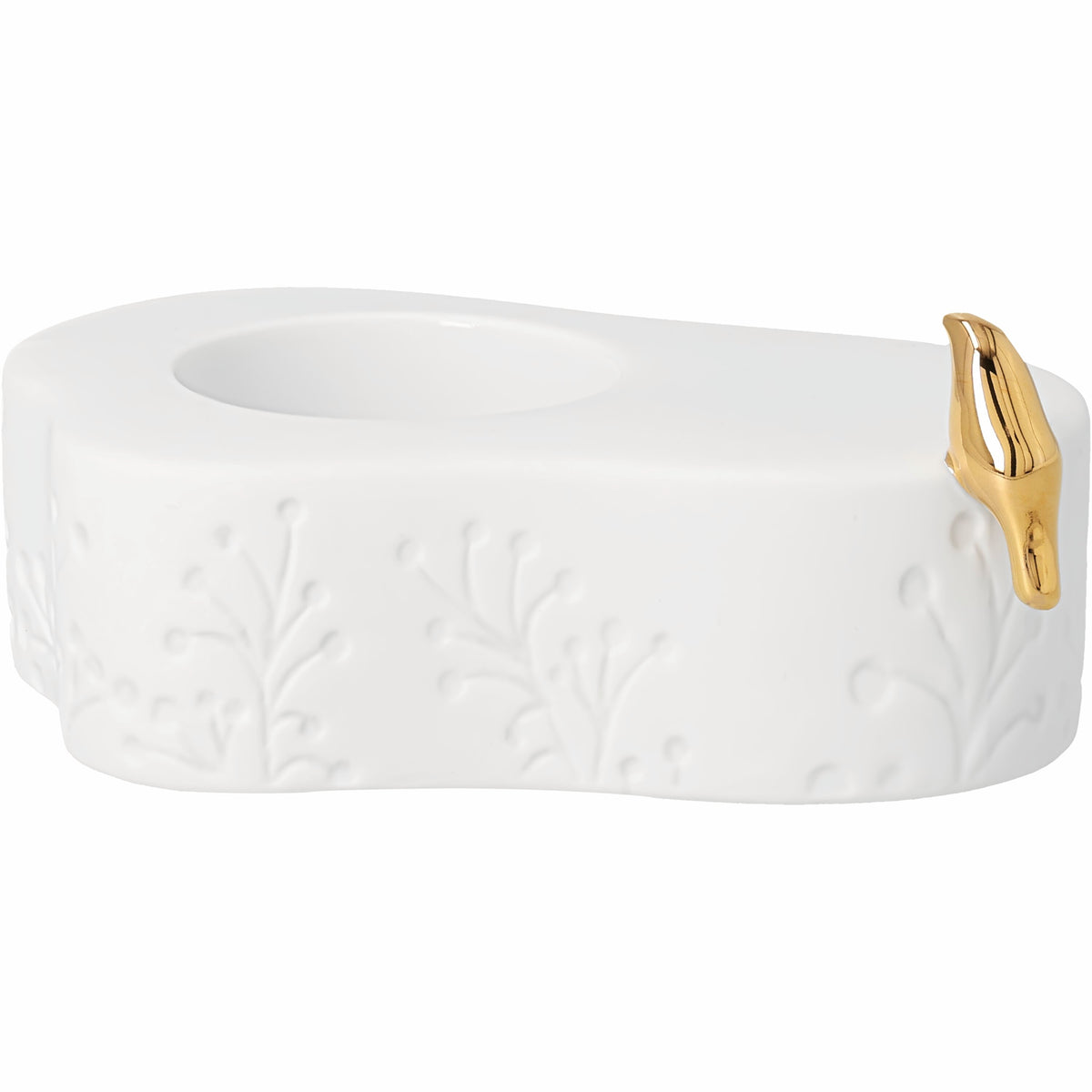 Magia de Inverno | Porta velas pássaro dourado