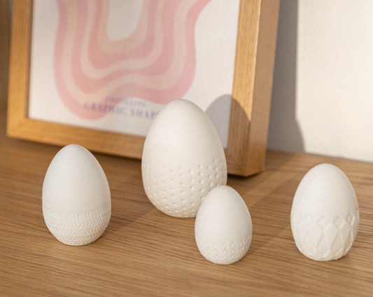 PÁSCOA | Conjunto de 4 ovos em porcelana