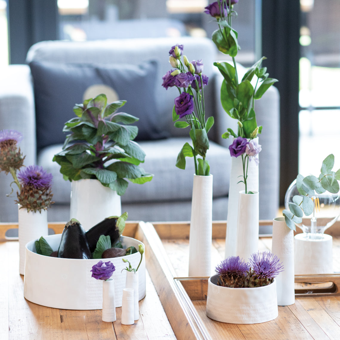 Jarra larga/pequena "Poesia de quarto"