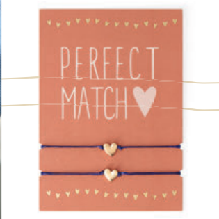 Perfect Match | 2 pulseiras com coração